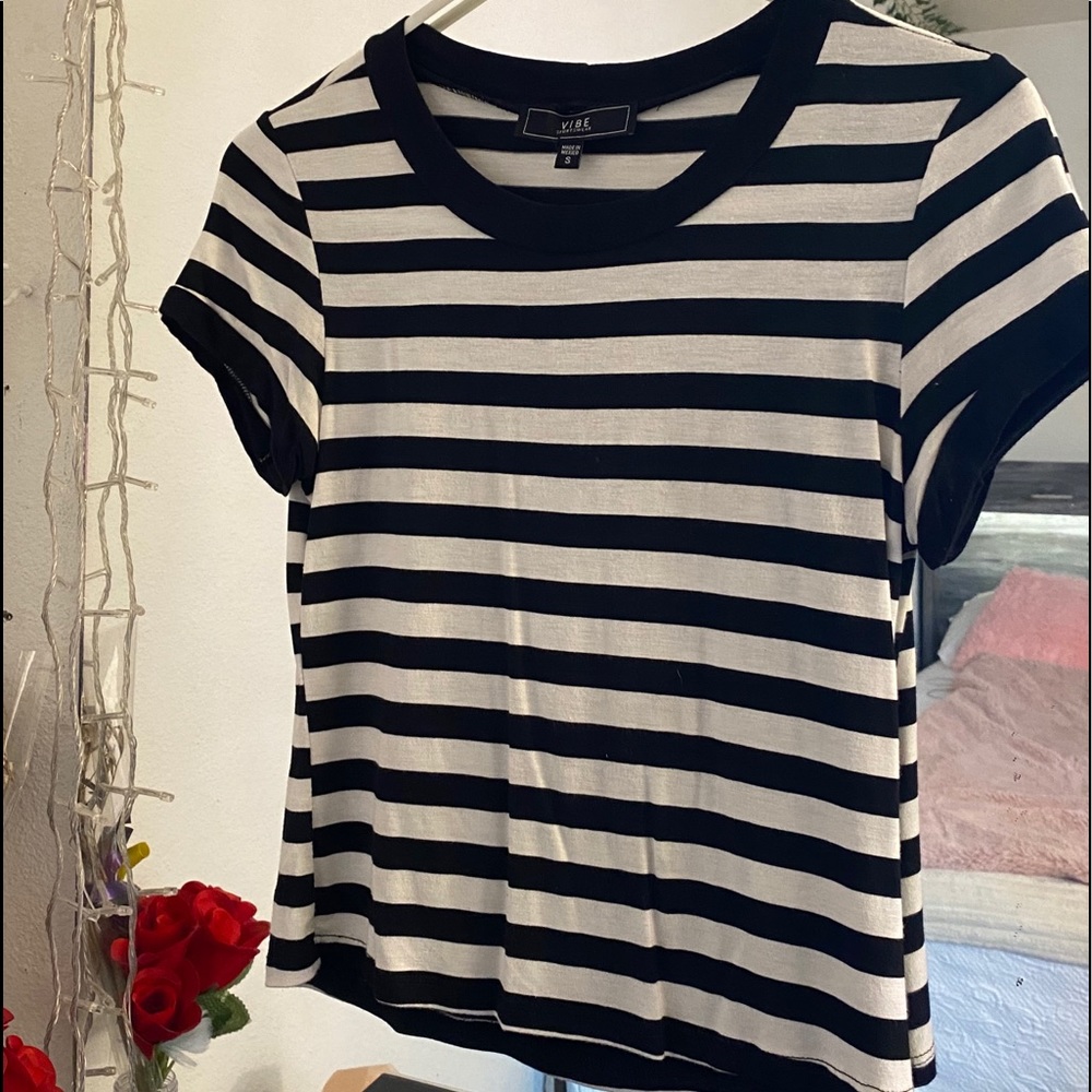 A loose stripped shirt